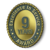 Excellence in Service - 9 Year Award